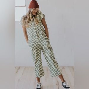Checkered jumpsuit